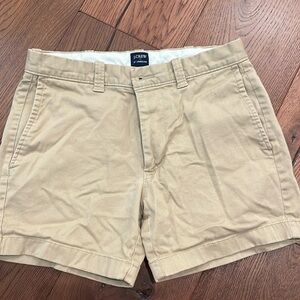 J Crew men’s khaki shorts, size 28, 5” inseam